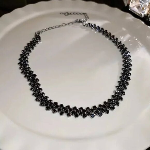Black Onyx choker necklace - Picture 4 of 5